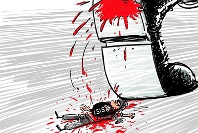 پایان-خلافت-خود-خوانده-داعش-کارتون