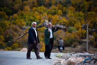 طبیعت-پاییزی-روستای-زرده-پس-از-زلزله+تصاویر