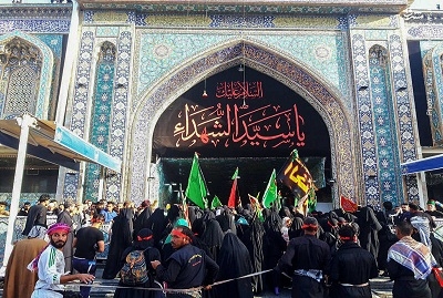 عکس-ورود-دسته‌های-عزاداری-به-حرم-امام-حسین(ع)