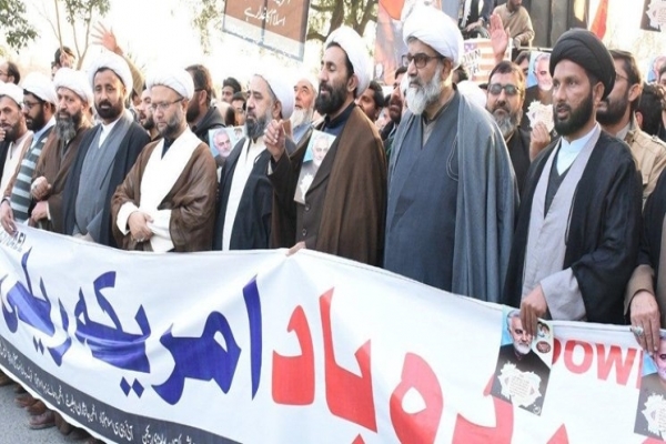 تظاهرات-«مرگ-بر-آمریکا»-در-اعتراض-به-سفر-«آلیس-ولز»-به-پاکستان