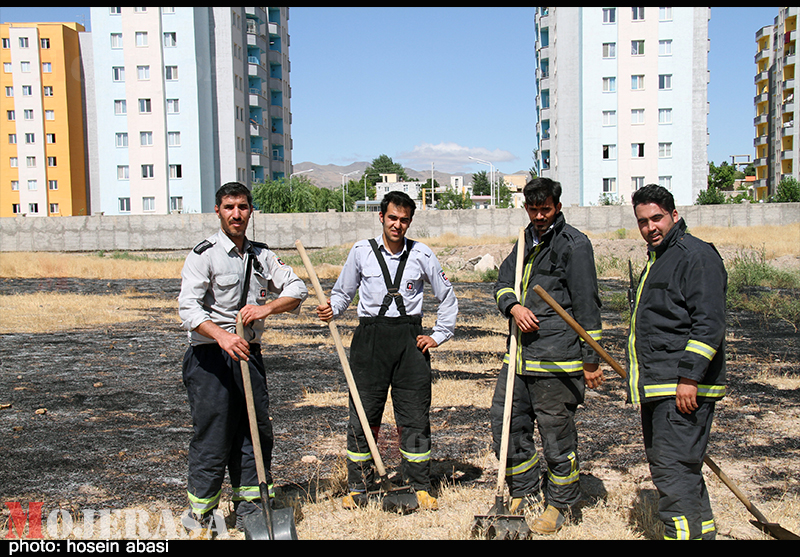 آتش سوزی در زنجان
