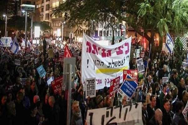 هزاران-معترض-مقابل-اقامتگاه-نتانیاهو-تظاهرات-کردند