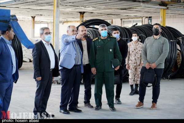 بازدید-جانشین-سپاه-انصارالمهدی(عج)-زنجان-از-واحد-تولید-کننده-لوله-پلیاتیلن+-تصاویر