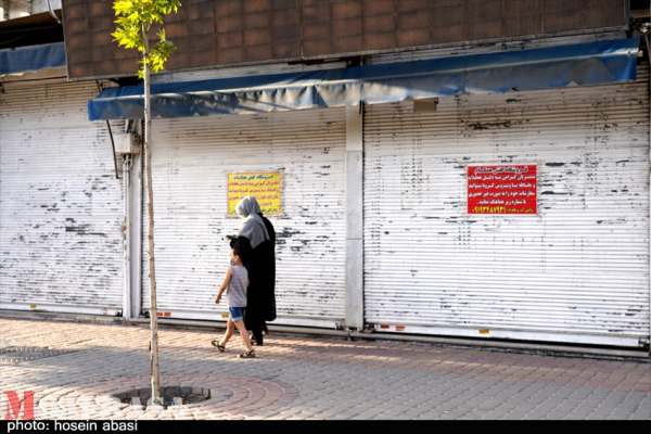 تعطیلی-بازار-زنجان-در-پیک-پنجم-کرونا+-تصاویر