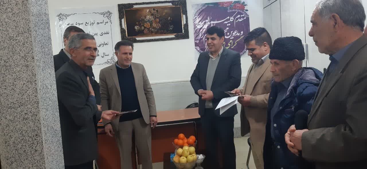 توزیع-سود-سهام-شرکتهای-تعاونی-روستایی-به-سهامداران-خدابندهای