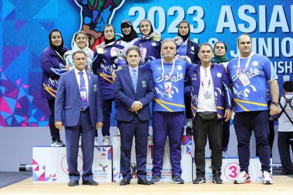 تیم-دختران-وزنه‌برداری-ایران-سوم-آسیا-شد