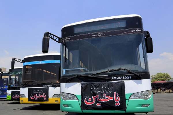 ارائه-خدمات-رایگان-اتوبوس‌های-شهری-زنجان-در-پیاده‌روی-جاماندگان-اربعین