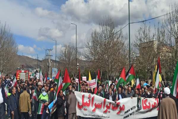 راهپیمایی-نمازگزاران-زنجانی‌-در-حمایت-از-مردم-غزه-برگزار-شد