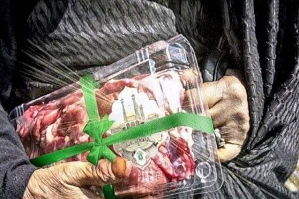 توزیع-۵۰۰-کیلو-گوشت-قربانی-در-بین-مددجویان-
