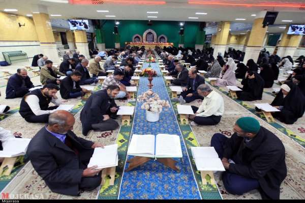 مراسم-جزخوانی-قرآن-در-صحن-حسینیه-زنجان